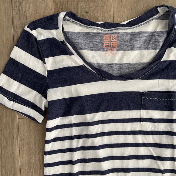 BOGO Nollie Navy and White Striped T-Shirt - Picture 4 of 7